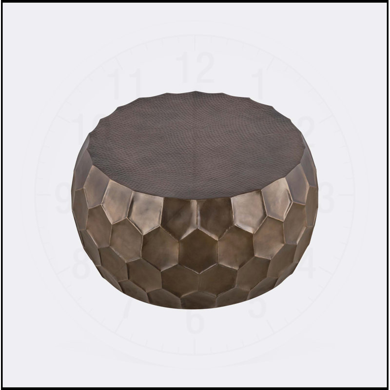 Table basse 32 po Modern Modern, Doré