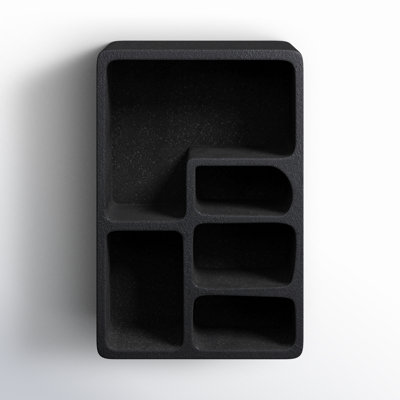 16" 5-Shelf Geometric Floating Shelf