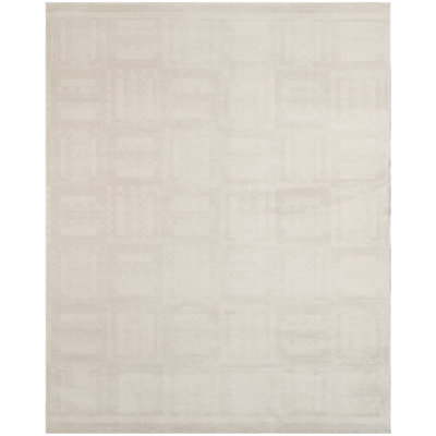 Tapis d'intérieur moderne ivoire Ebern Designs Reimann