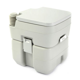 Sandinrayli 5 Gallons GPF Round Comfort Height Floor Mounted One-Piece Toilet (Seat Included)
