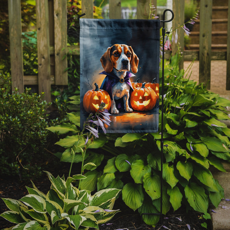 Drapeau de jardin chiot Halloween, Beagle