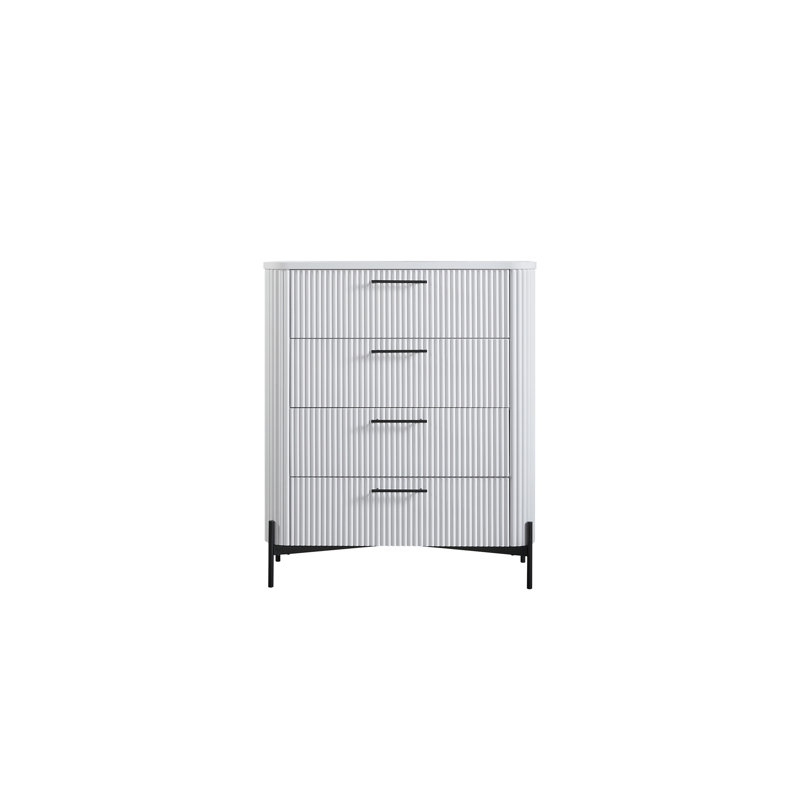 Commode 4 tiroirs, Blanc