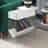 Allegonda 23.75'' Tall Sled End Table and Built-In Outlets-242386954