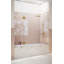 Stellar 70.25 in. W x 58.25 in. H Frameless 3 Panel Inline Hinge Bathtub Door-276988606