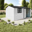Remises en métal durables, conception moderne spacieuse pour le jardin