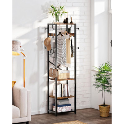 Clothes rack with shelves, independent corridor tree