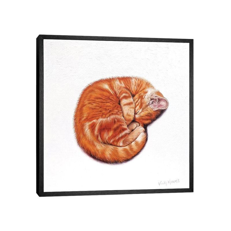 Clementine by Vicky Mount - Painting on Canvas, Black Framed, 45.72 cm H x 45.72 cm W