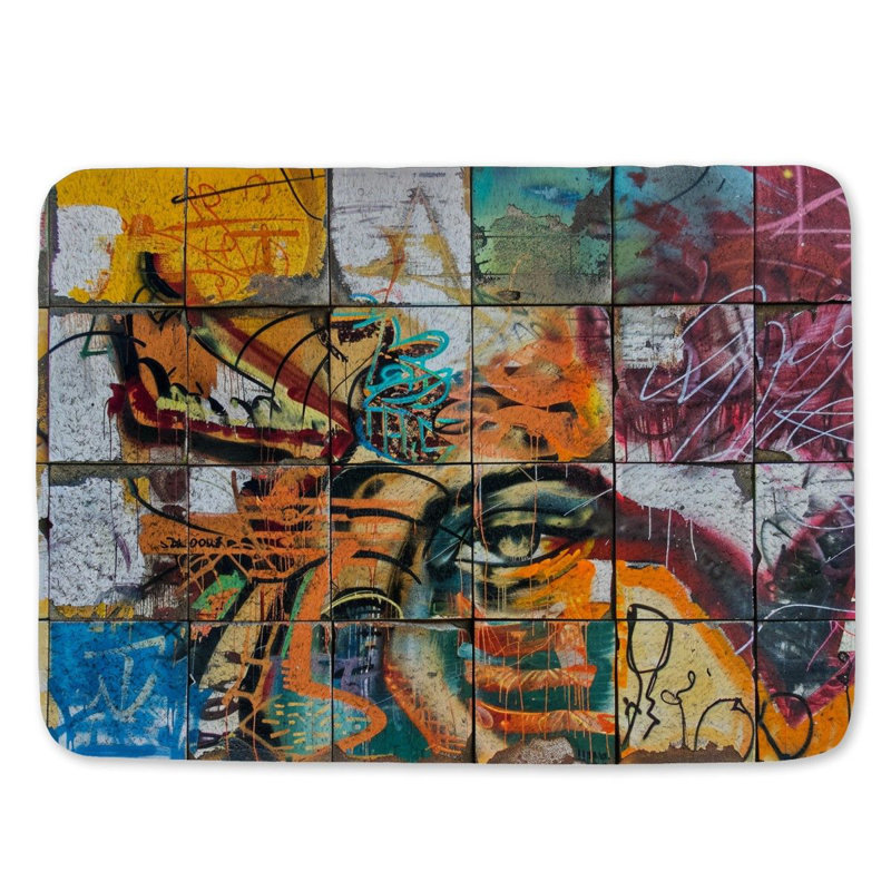 Tapis de bain en microfibre / microsuède Darrus, L 21 po x L 34 po