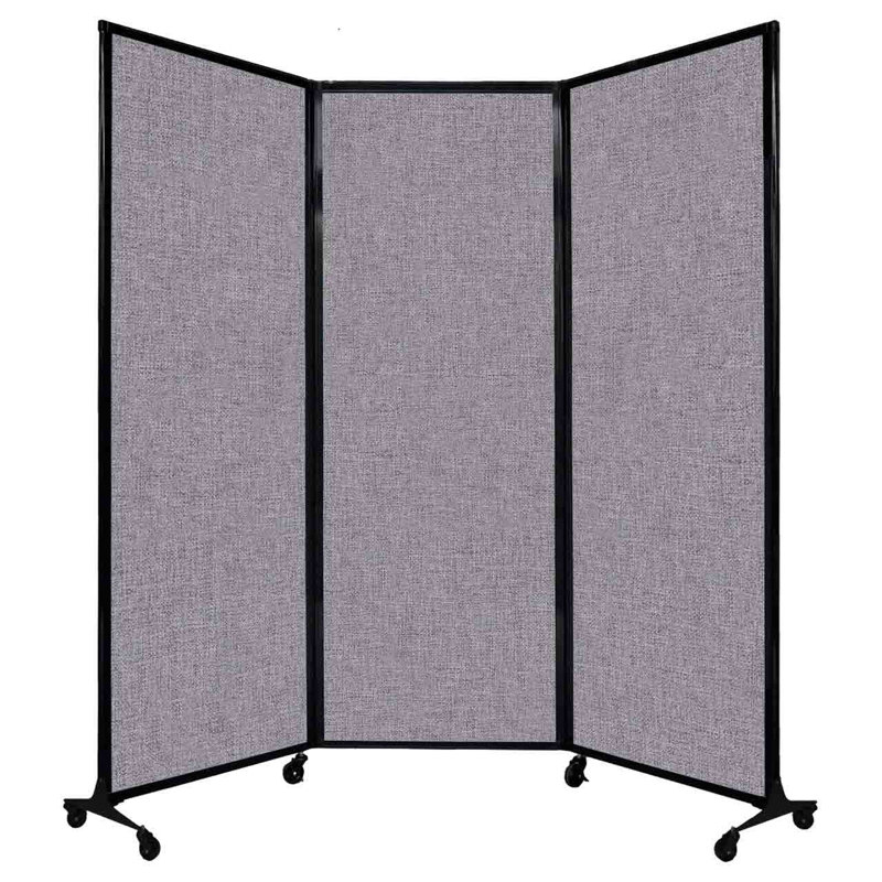 Cloison portable QuickWall, Gris nuageux, 70"H x 100"L
