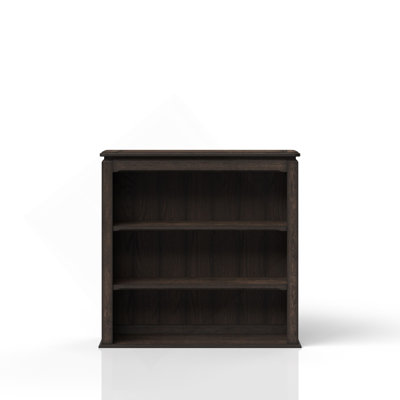 Chocolate Two Shelf Bookcase Hutch
