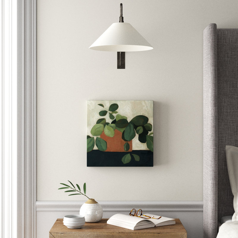 " Jade Hoya II ", 16" H x 16" W x 1.5" D, Wrapped Canvas