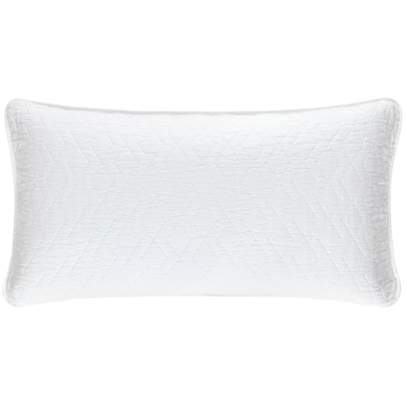 Birdie Quilted Coverlet, King, White