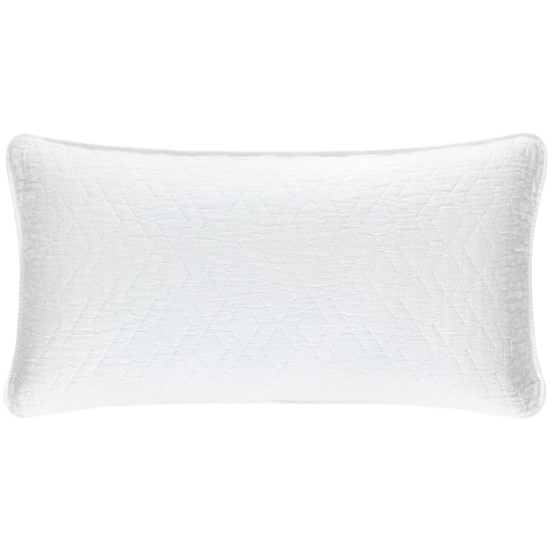 Birdie Quilted Sham, King, White