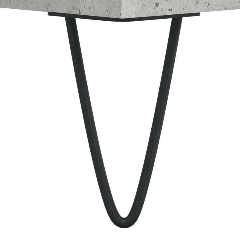 6 Pair Shoe Storage Cabinet, Concrete Grey