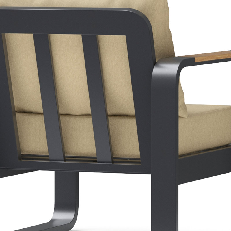 Andes Club Chairs (Set Of 2) - Canvas Beige, Canvas Beige