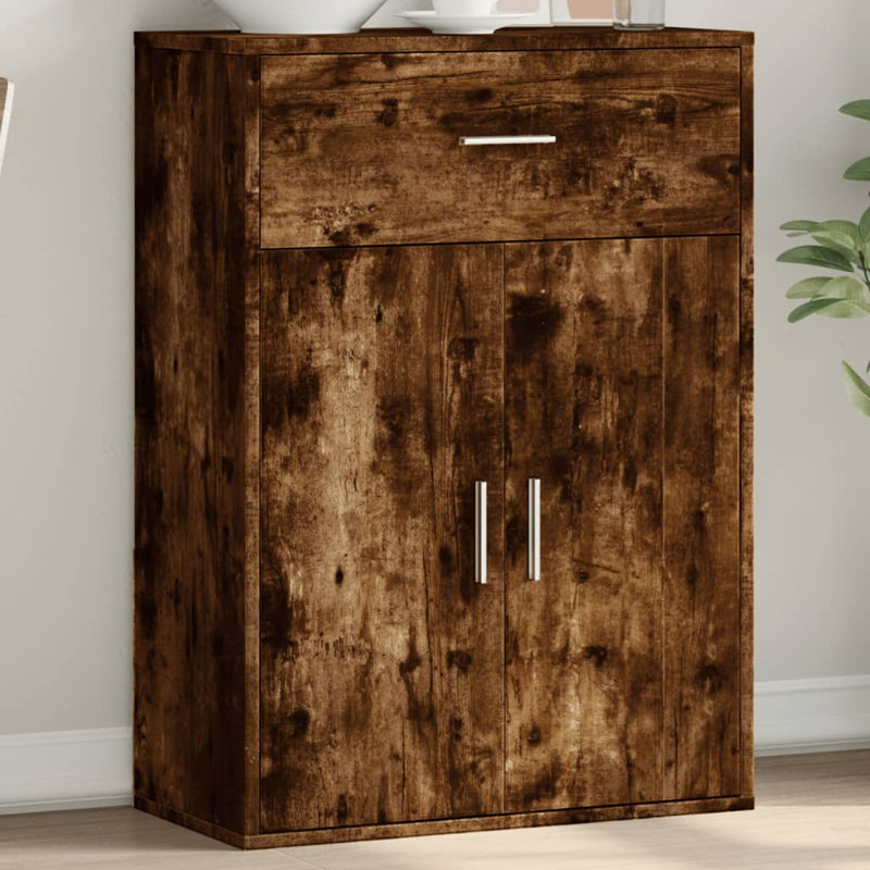 Oshyn 2 - Door Standard Accent Cabinet, Smoked Oak