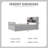 Full Size Platform Bed With Storage Bookcases & 4 Drawers-2045763437