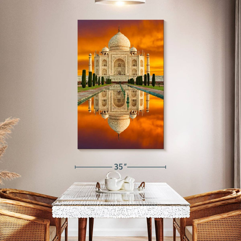 Aime Taj Mahal At Sundown, 51" H x 34" W