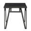 Table d'appoint 3 pièces Classy: pierre frittée noire et plateau contemporain élégant en métal et base élégante