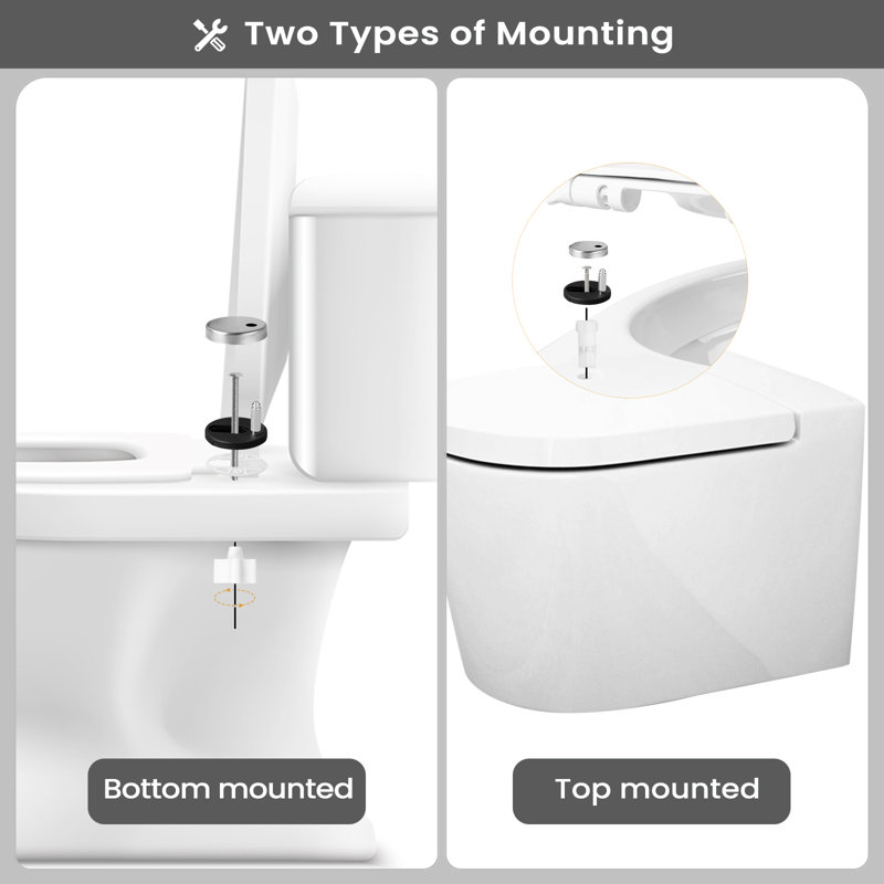 Toilet Seat Soft Close, Quick Release Adjustable, O-Shape Toilet Seat, Duroplast Plastic