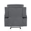 Fauteuil inclinable en tissu de microfibre transitionnel-876851994