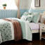 Courtepointe réversible en coton 6 pièces avec 3 coussins décoratifs Dawn-117361107-117361110