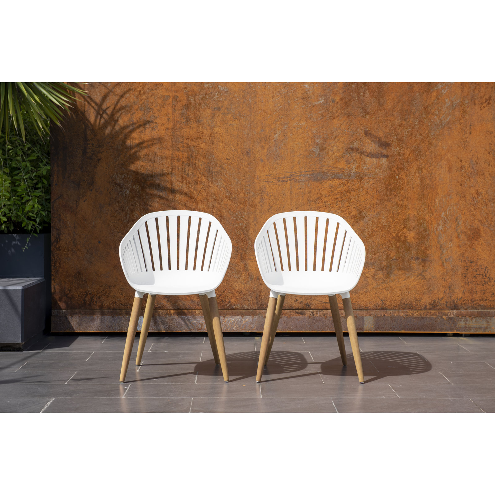 Elian 82" Teak Patio Dining Set