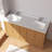 Aura 60'' Double Bathroom Vanity With White Granite Countertop-363524734-363524733