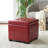 Graysie Faux Leather Ottoman-1421516753