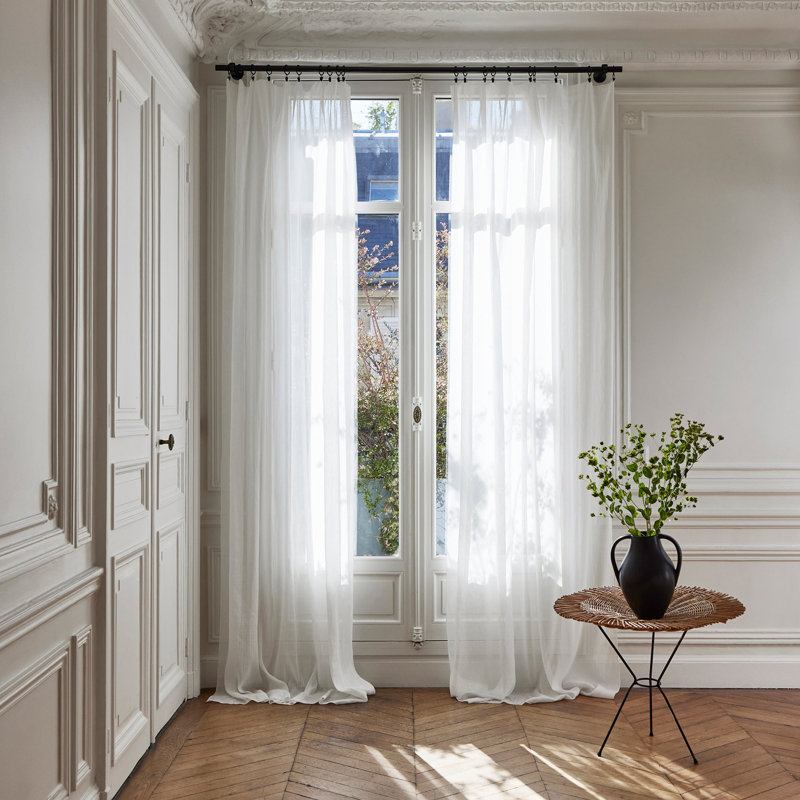 Livadi Linen Sheer Curtain Single Panel, 145 x 280cm