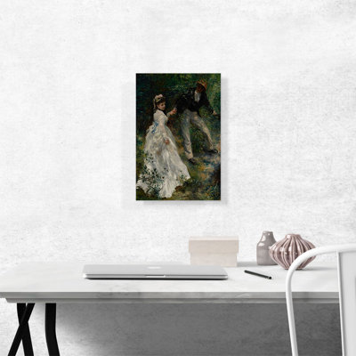 «La Promenade 1870» par Pierre-Auguste Renoir, reproduction d'art sur toile tendue