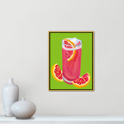 Grapefruit Paloma Pistachio Print by Straker
