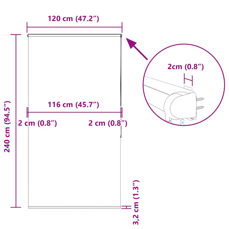 Room Darkening, 120cmW x 240cmL