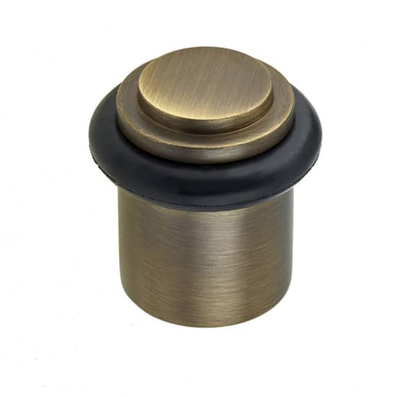 Brass Floor Door Stop, Antique Bronze