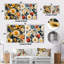 Palermo - Ensemble de 2 carrés à motif floral en métal-102682896