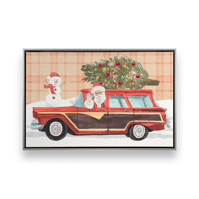 Santa's Holiday Station Wagon Print