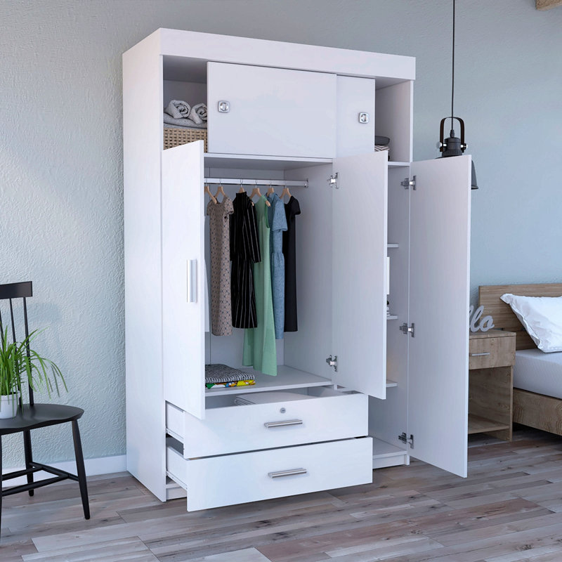 Armoire, salon de chambre à coucher, blanc
