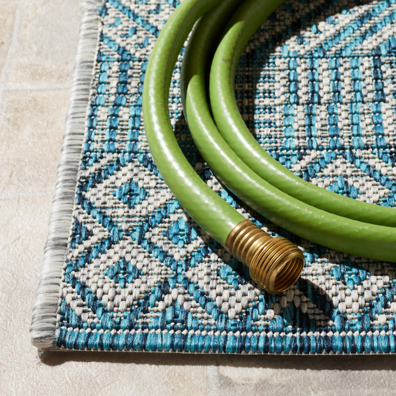 Abbieleigh Performance Southwestern Indoor/Outdoor Area Rug, Rectangle 5'3" x 7'7"