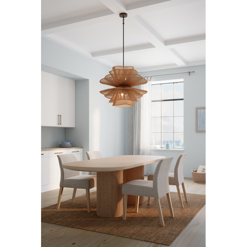 Luminaire suspendu 6 lumières Mireth