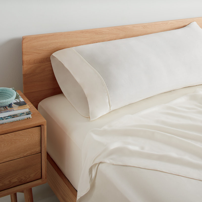 Eucalyptus Tencel Sheet Set TENCEL Solid Colour Sheet Set, Cream, Queen