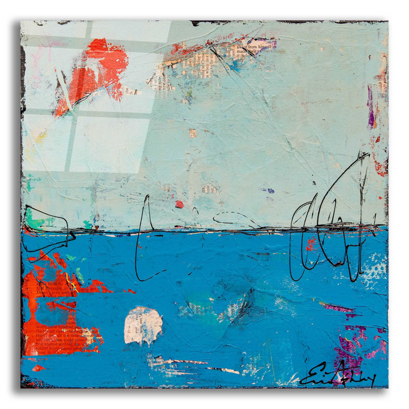 «Blue Bound» par Erin Ashley, H 12 po x l 12 po x P 0,13 po