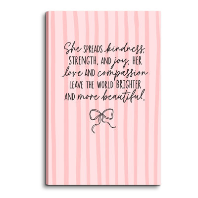 Journal She Spreads Kindness Strength