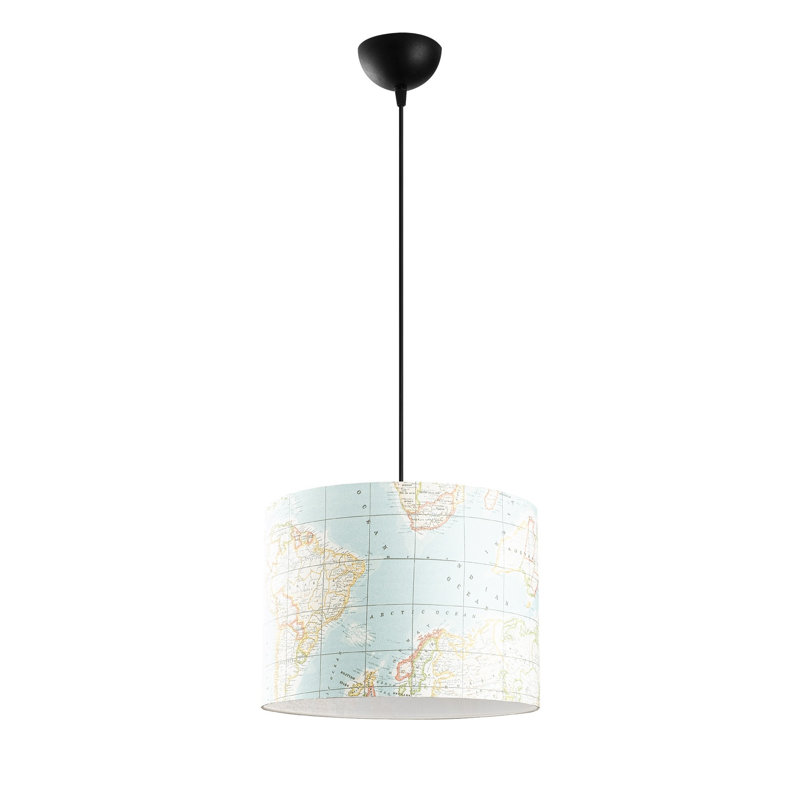 Luminaire suspendu tambour 1 lumière Shayaan