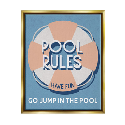 «Bb-403», encadré, "Pool Rules on Wood" par Lil 'Rue, art textuel