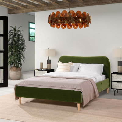 Lit plateforme tapissier Roman
