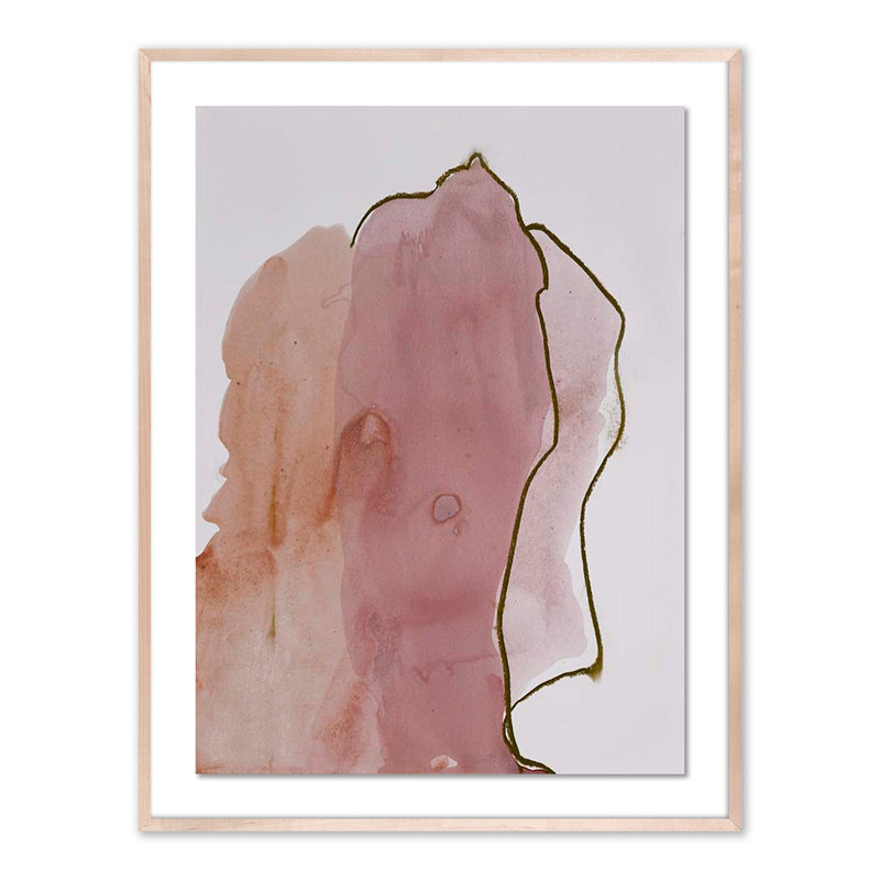 Abstract Desert II Painting by Kim Whiteside, 48" H x 37" W x 2.5" D, Natural
