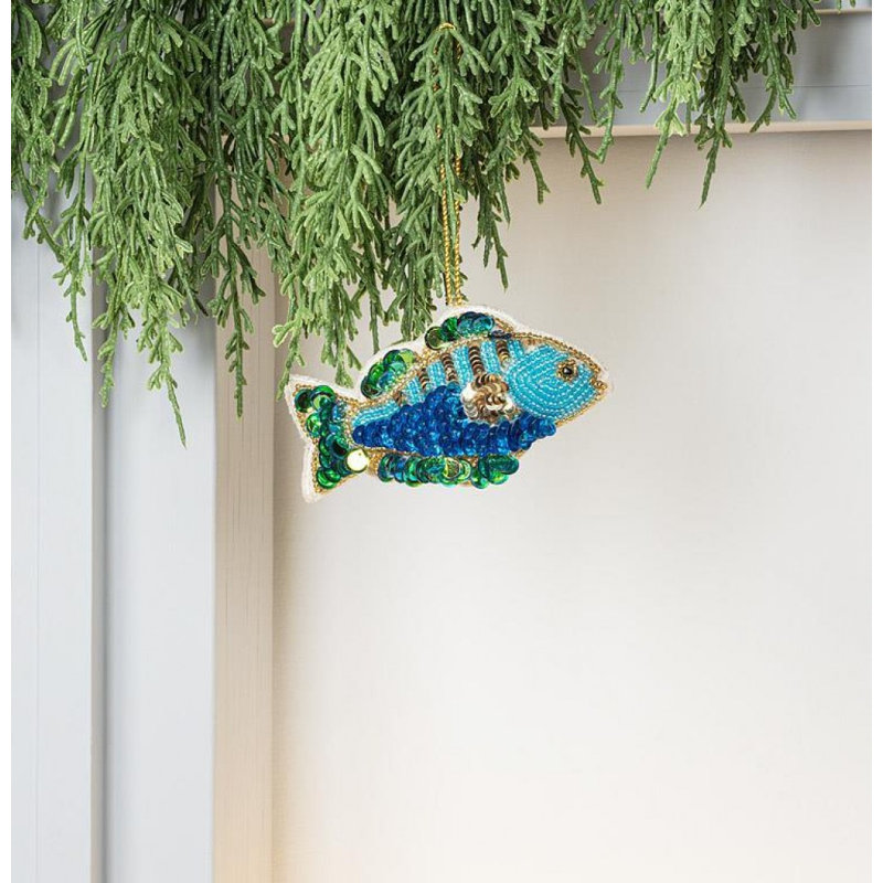 Ornement perle de poisson tropical