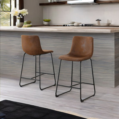 Set Of 2 Retro Bar Chairs