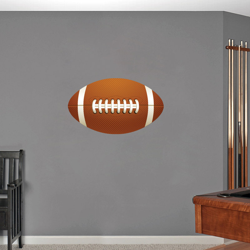 Décalcomanie murale imprimée football, H 14 po x l 24 po