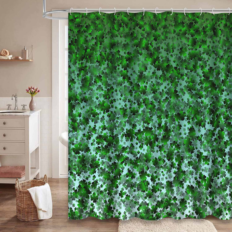 Rideau de douche Clover Confetti, L 72 po x l 84 po